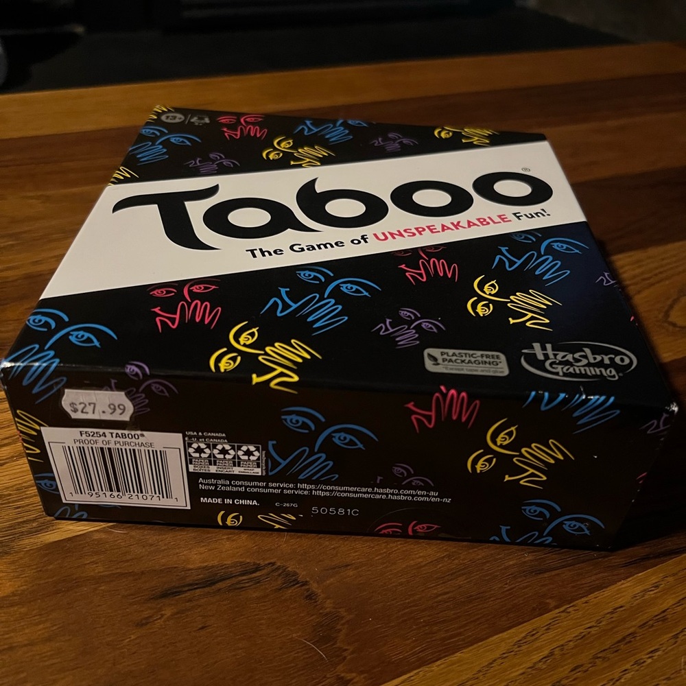 Hasbro Taboo Game with Colorful Design